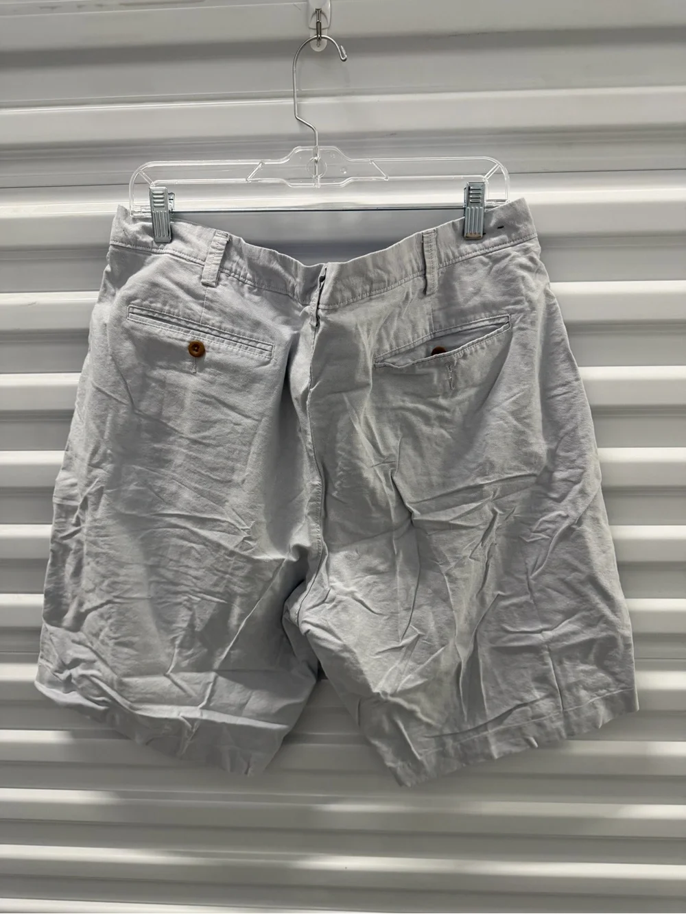 J. Crew Men's Light Gray Cotton Chino Shorts 38W